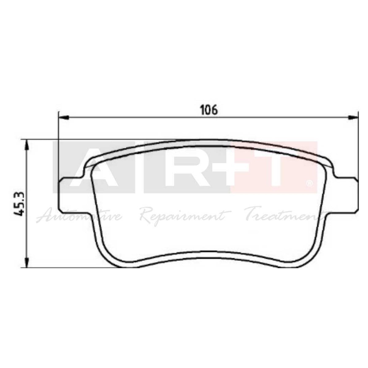 BALATA RENAULT CLİO V (19-) FLUENCE (10-) MEGANE III-IV (08-)(15-) ESPACE V (15-) SCENİC III (09-) ELEKTRONİK EL FRENİ ARKA