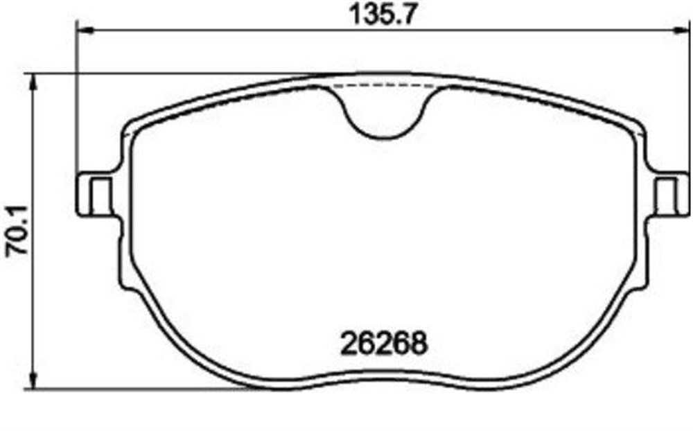 BALATA VW TRANSPORTER T7 (15-) - ÖN