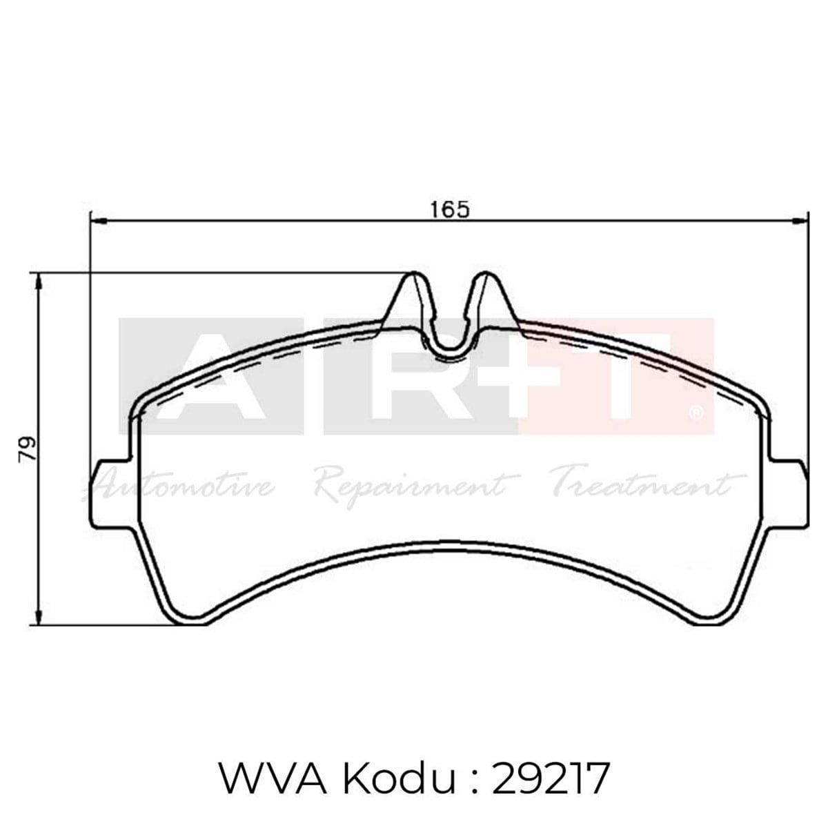 BALATA MERCEDES SPRİNTER (06-) VW CRAFTER (06-) - ÇİFT TEKER ARKA İKAZ KABLOLU