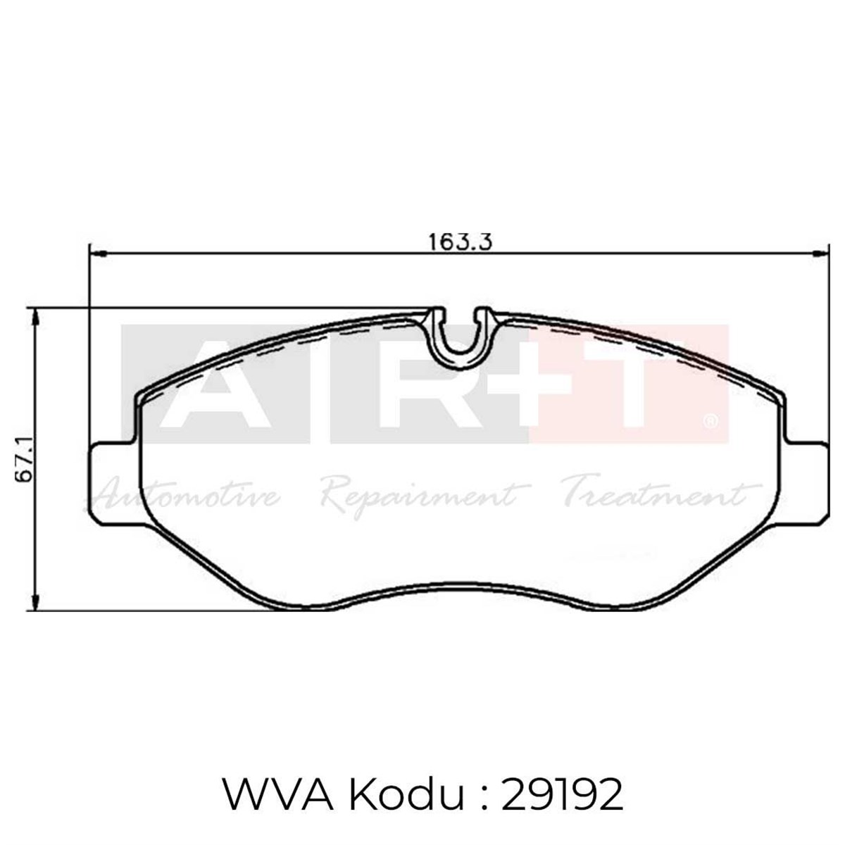 BALATA MERCEDES SPRİNTER (06-) VW CRAFTER (06-) - ÖN İKAZ KABLOLU