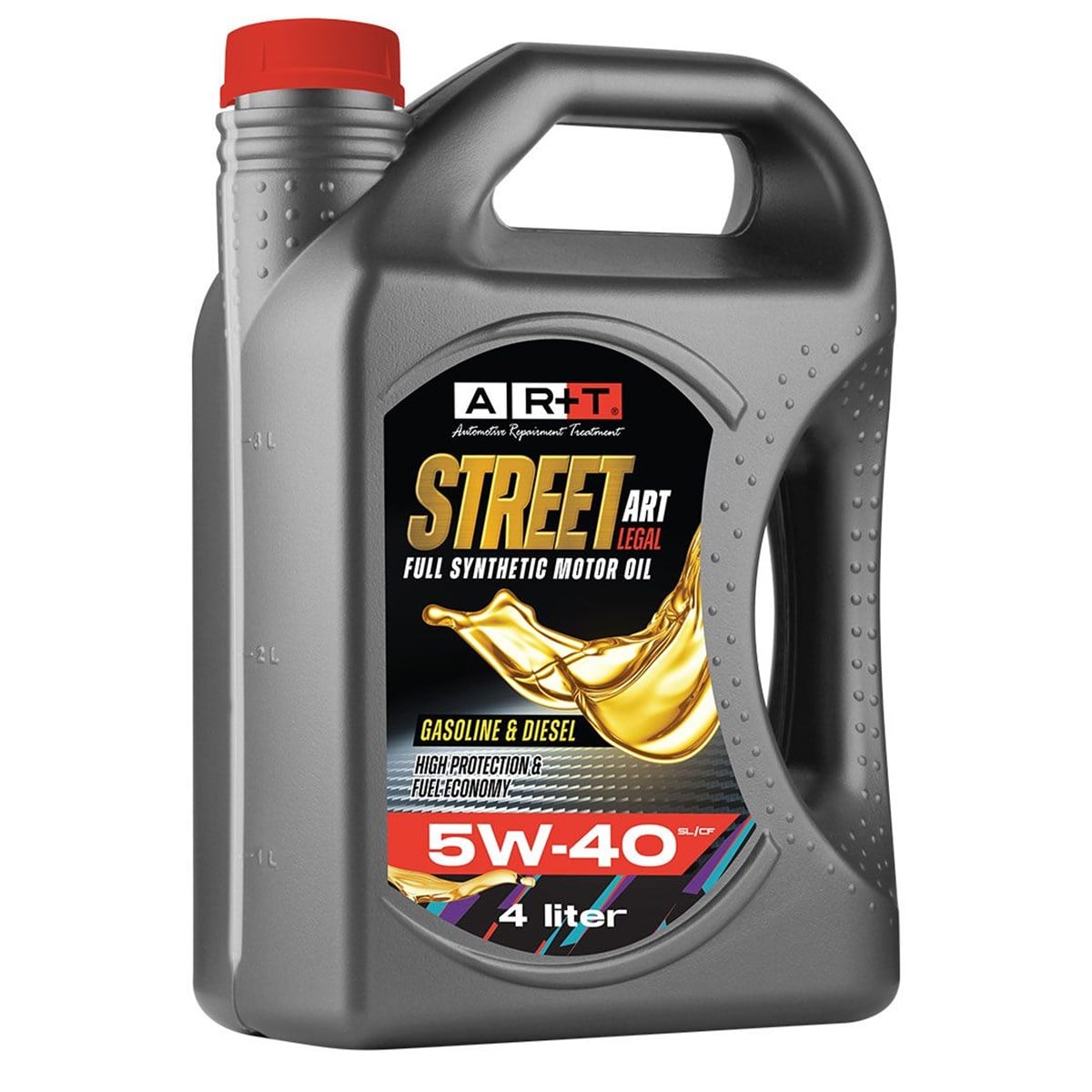 Street-ART 5W40 SL/CF Legal Yüksek Koruma ve Yakıt Ekonomisi Sağlayan Gelişmiş %100 Synthetic Motor Yağı 4 LT
