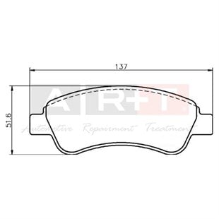 Balata Peugeot 301 (12-) Partner Tepee (08-) 207 208 307 2008 Citroen Berlingo C-Elysee C2 C3 II C3 Picasso C4 C4 Cactus DS3 Xsara Xsara Picasso Ön