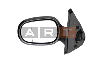 AYNA RENAULT CLİO SYMBOL 2000-2007 ELEKTRİKLİ ISITMALI ASFERİK SOL
