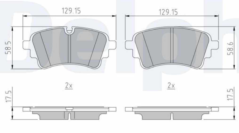 BALATA AUDİ A4 (15-) A5 (16-)(24-) A6 (18-)(25-) A7 (17-) A8 (17-)  Q5 (16-)(20-)(25-) Q7(15-)(25-) VW TOUAREG (17-) - ARKA