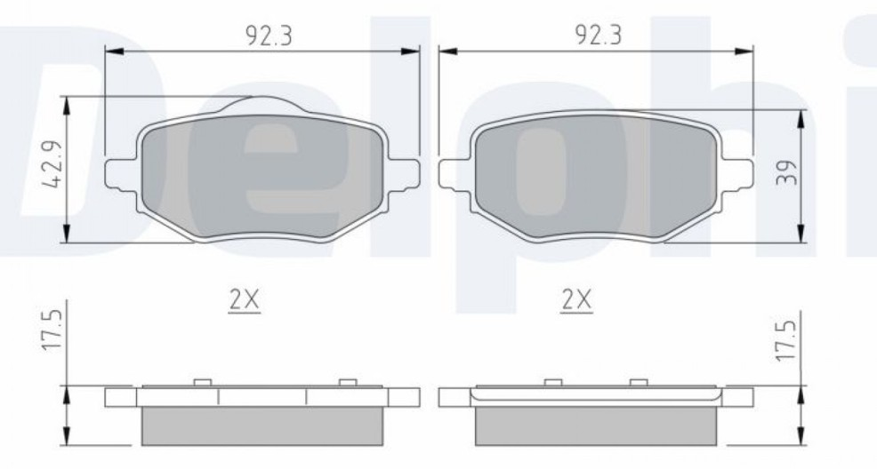 BALATA CİTROEN C4(20-) C4X(22-) FİAT 600E(23-) JEEP AVENGER(22-) OPEL CORSAF(19-) PEUGEOT 208(19-) 2008(19-) - ARKA