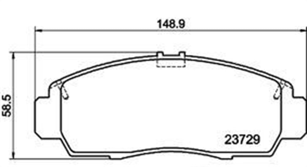 Balata Honda Civic VII (01-05) Civic VIII (05-) Civic IX (11-) Accord VIII (06-) Stream (01-) Ön