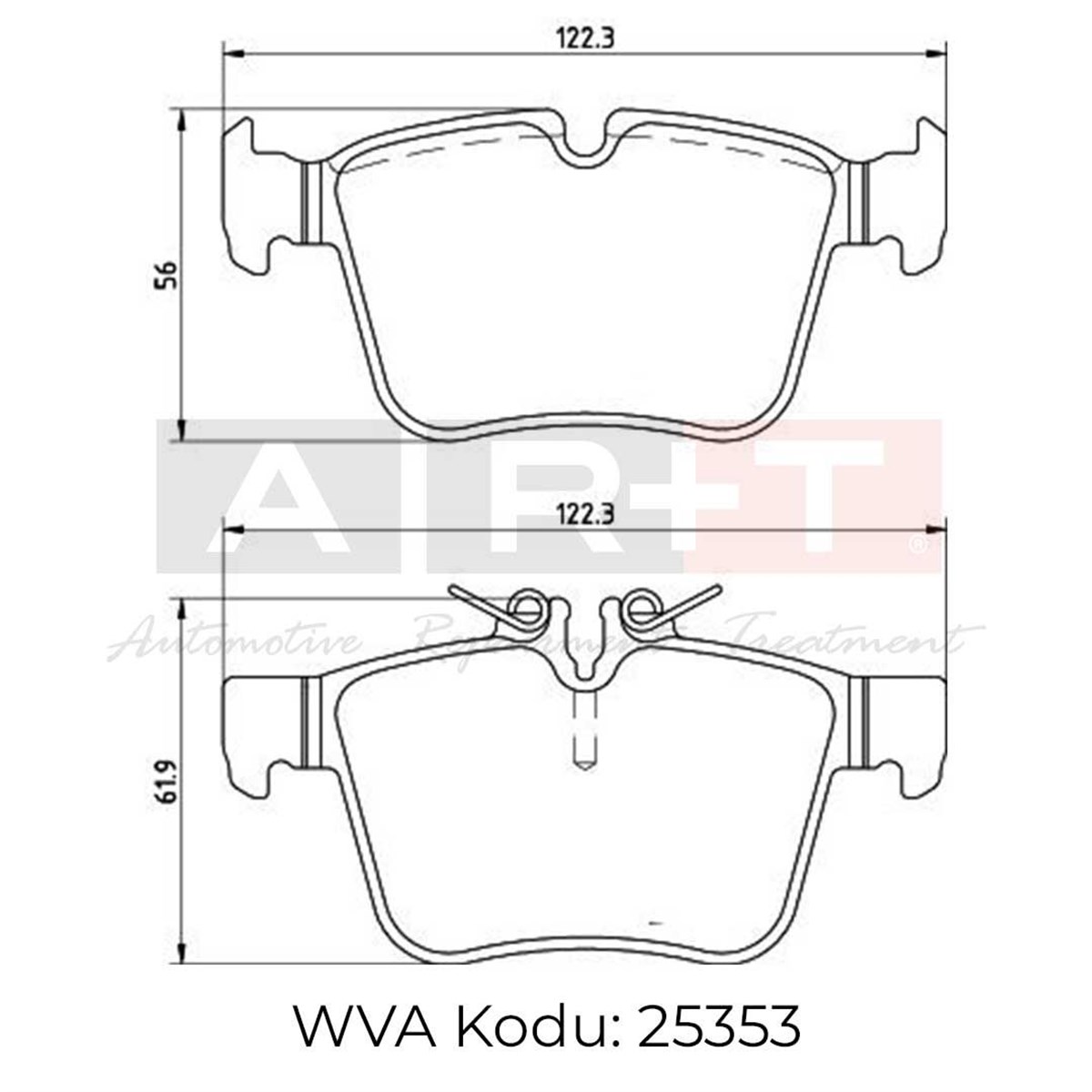 Balata Mercedes C-Serisi (W205)(C205)(A205) C160 C Arka