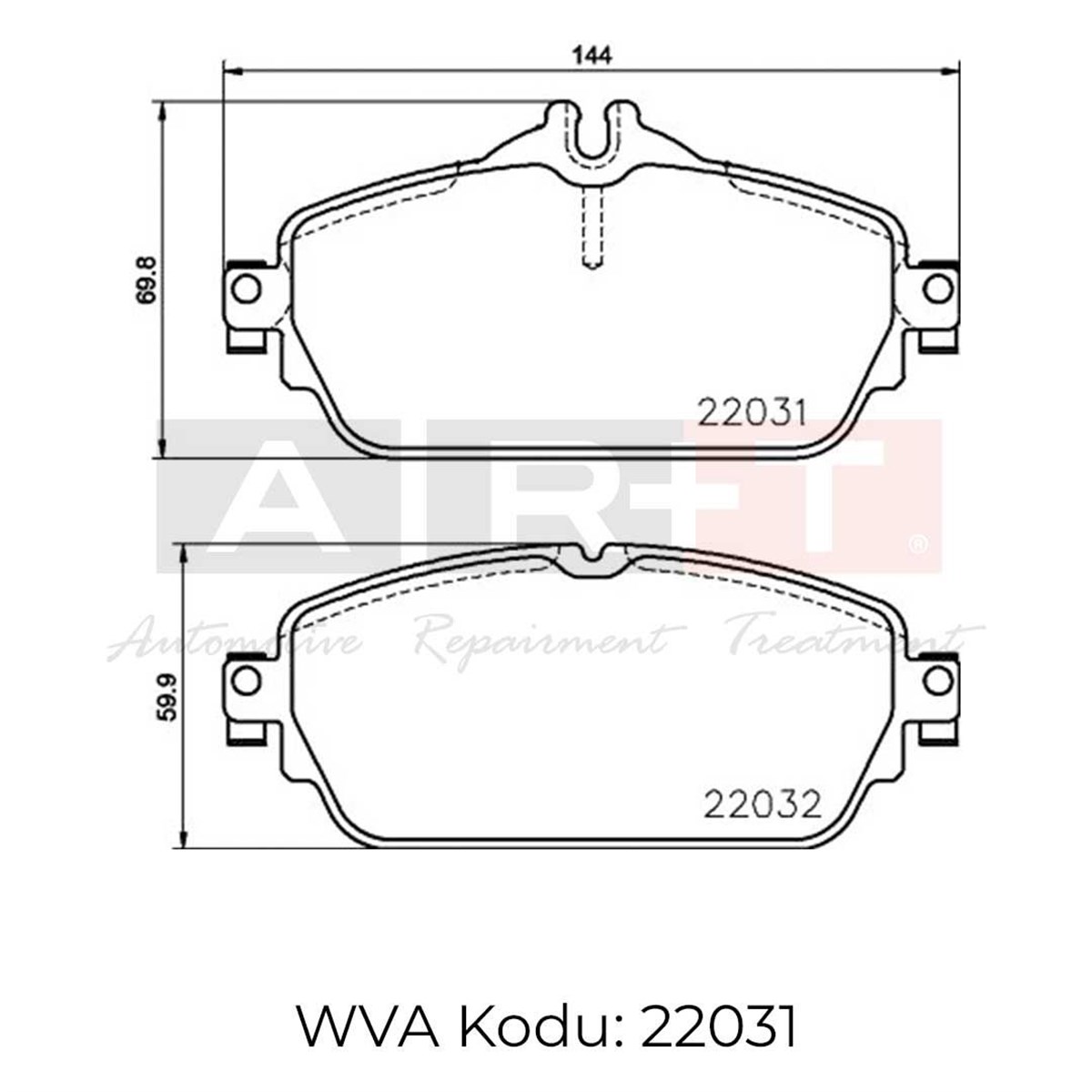 Balata Mercedes C Serisi (W205)(C205)(A205) C160 C Ön