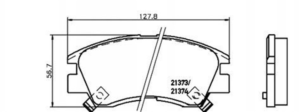 Balata Mitsubishi L200 1989-95 L300 1986-2004 Ön
