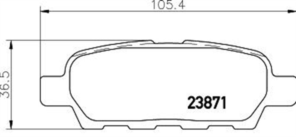 Balata Nissan Juke F15, Qashqai 07-2013, X-Trail T30,T31; Suzuki Grand Vitara II; Renault Koleos  Arka