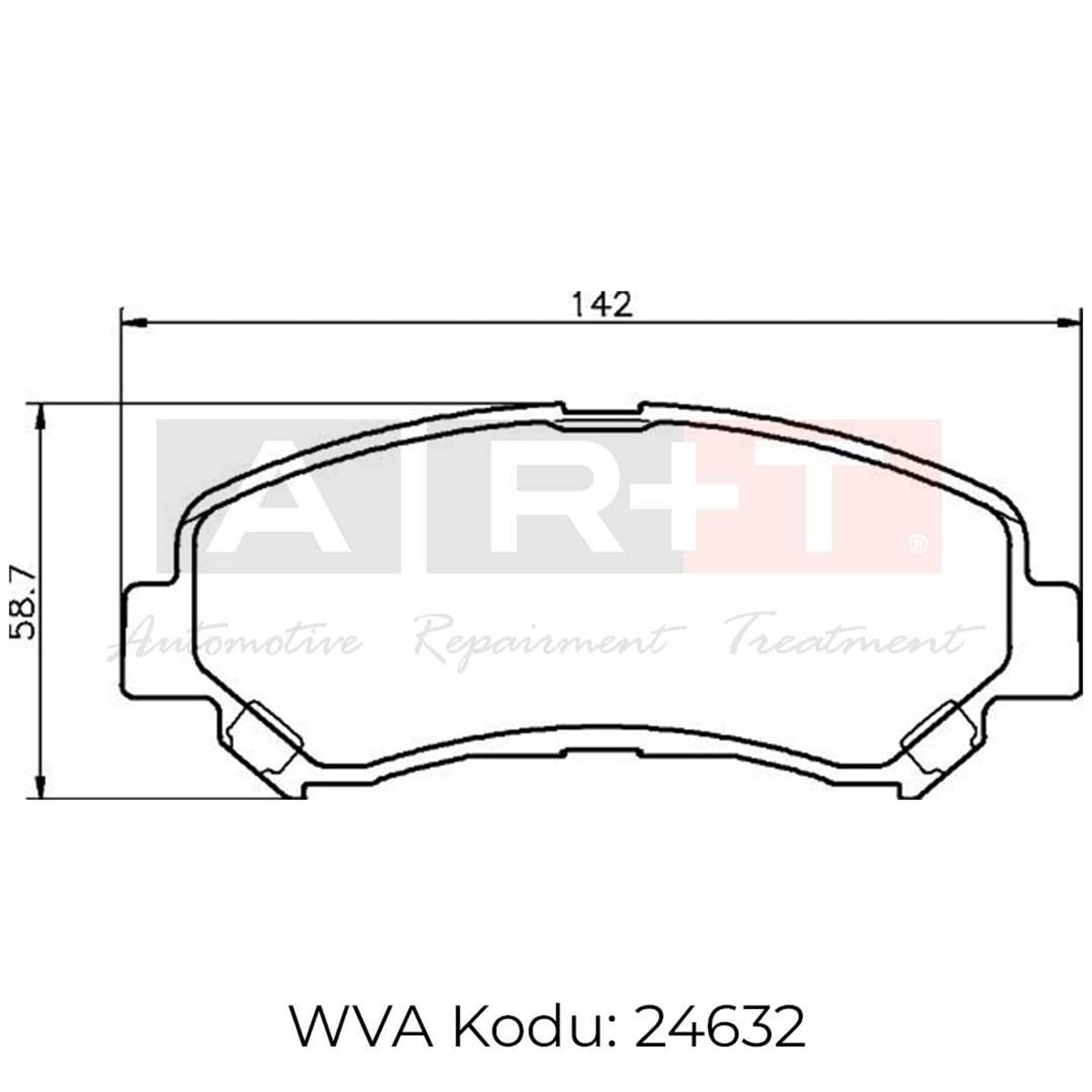 Balata Nissan Qashqai / Qashqai +2 (07-) X-Trail (T31) (07-) Ön