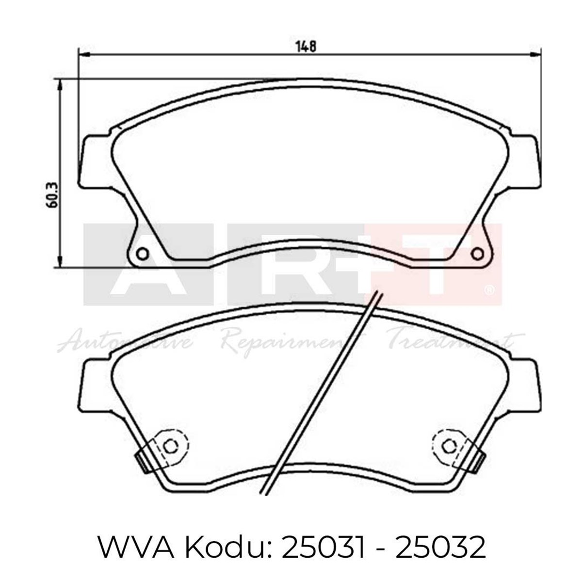 Balata Opel Astra J (09-) Chevrolet Aveo (11-) Cruze (09-) 15' Ön