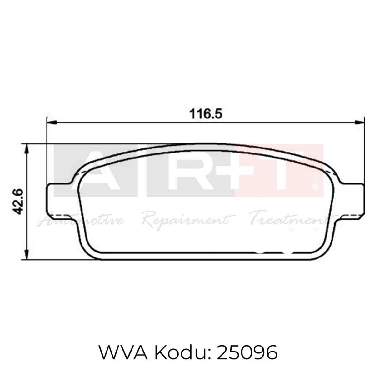 Balata Opel Astra J (09-) Mokka (12-) Zafira C (11-) Chevrolet Cruze (09-) Trax (12-) Arka