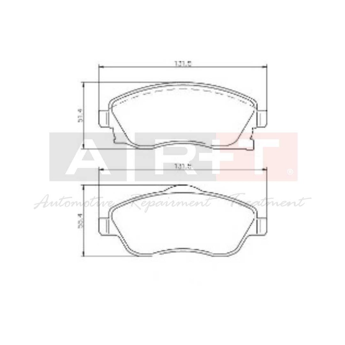 Balata Opel Corsa C (00-) Combo (01-) Ön