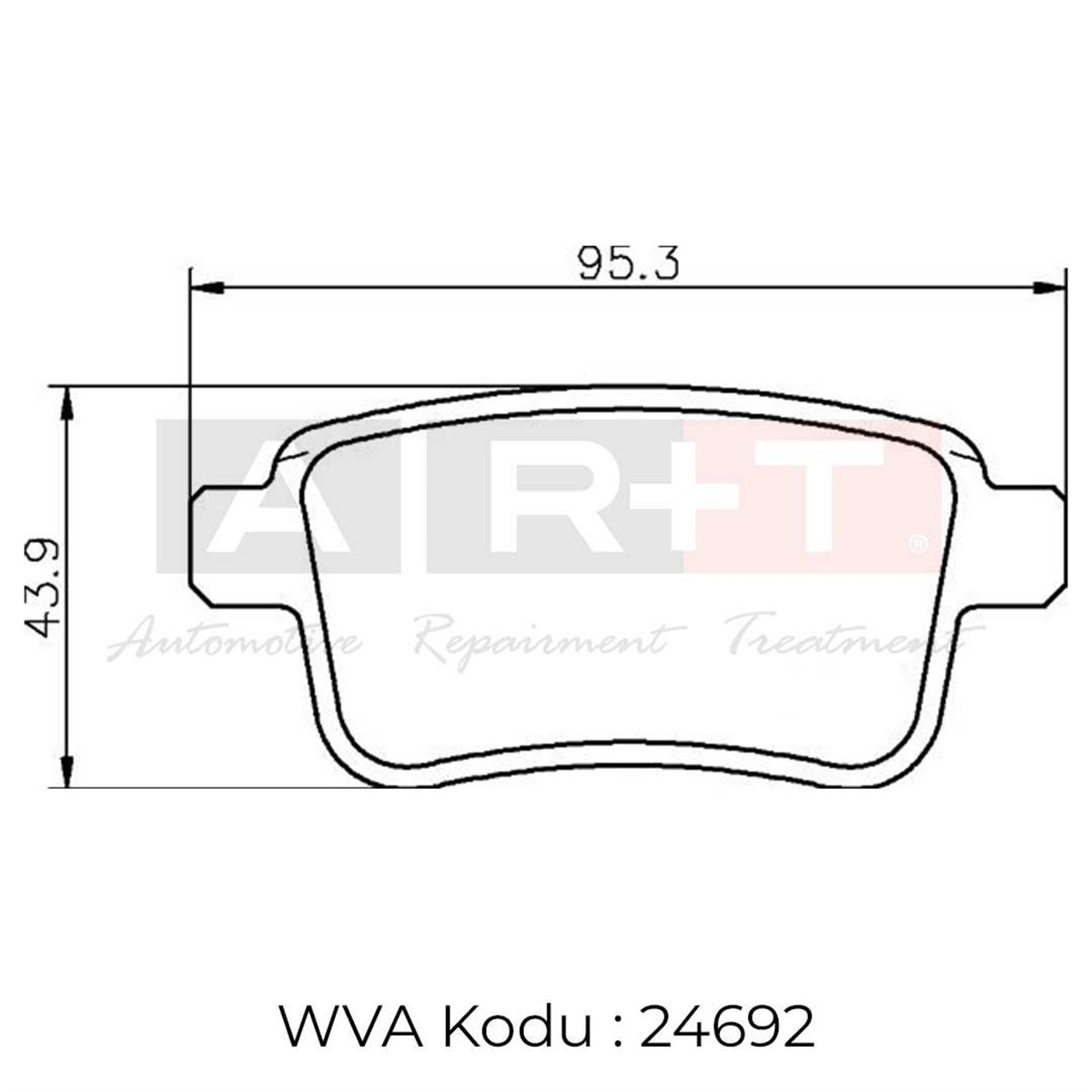 Balata Renault Kangoo Kangoo Express 1.6 1.5 (08-) Arka