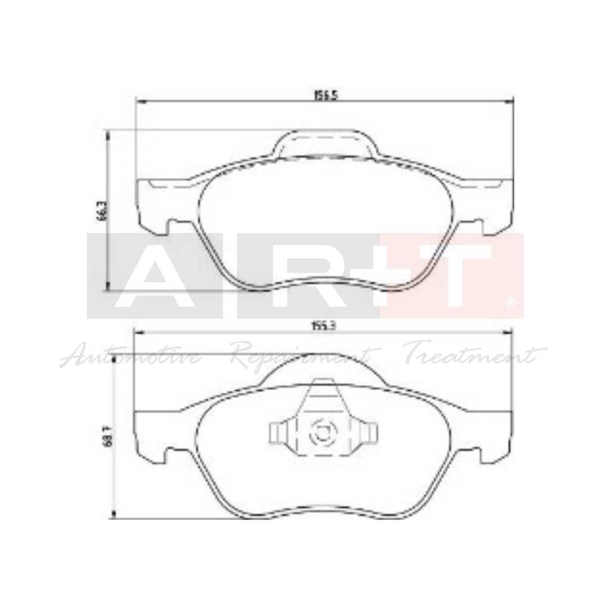 Balata Renault Laguna II-III (01-) (07-) Laguna Coupe(08-) 15' Ön