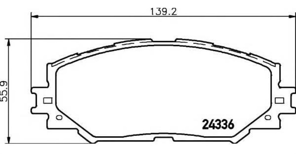 Balata Toyota Auris E15 2007-12, Corolla E15 2007-14, Yaris P9 2005-11 Ön