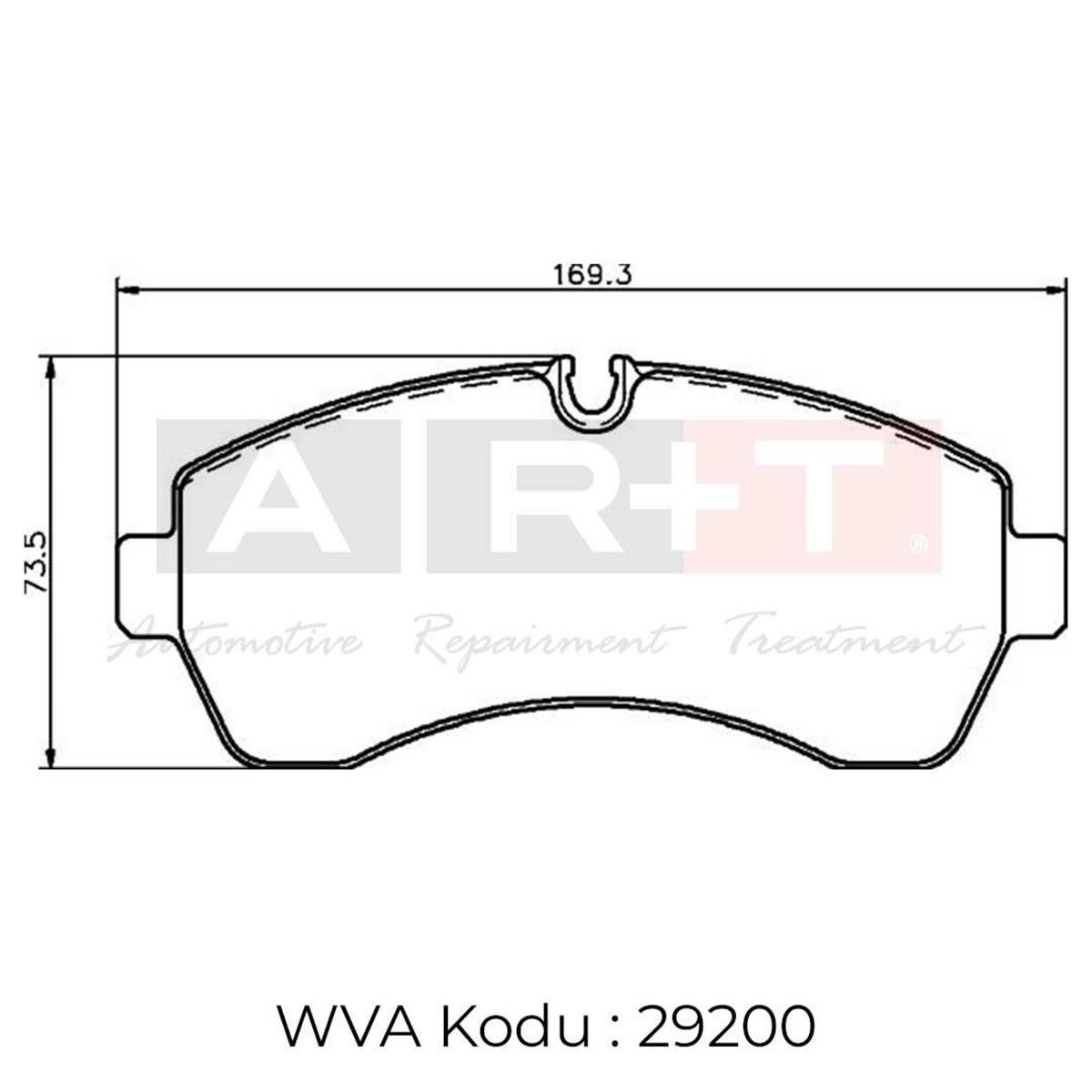 Balata VW Crafter (06-) Çift Teker Mercedes Sprinter (06-) Çift Teker Ön