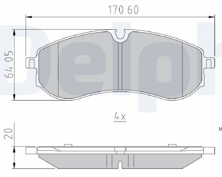 BALATA VW CRAFTER (16-) MAN TGE (16-) - ARKA