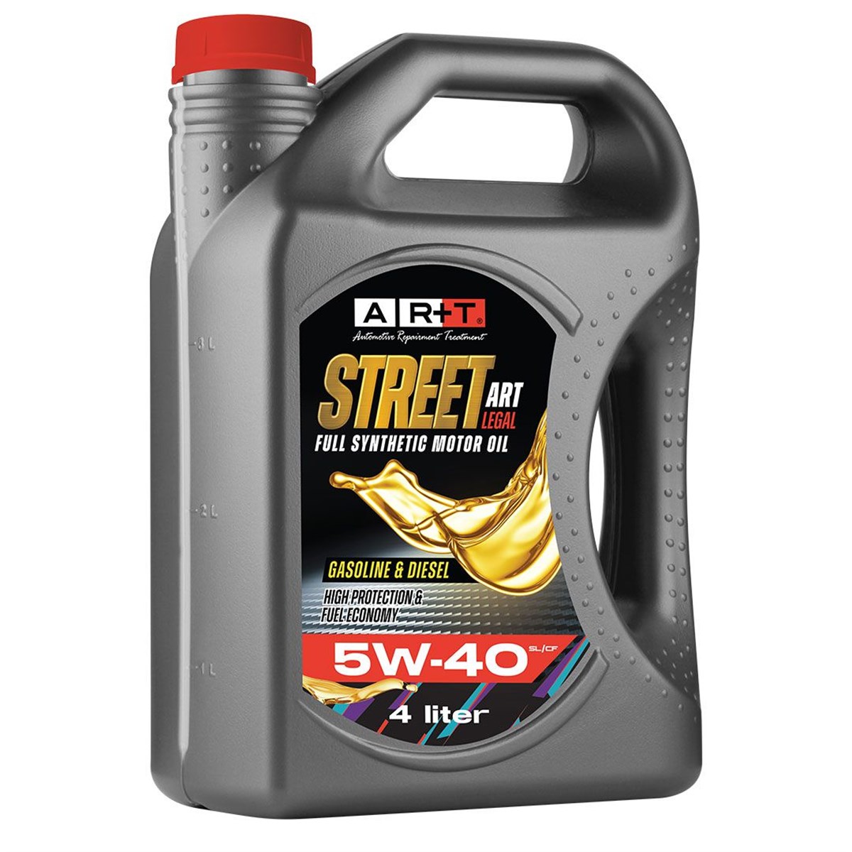Street-ART 5W40 SL/CF Legal Yüksek Koruma ve Yakıt Ekonomisi Sağlayan Gelişmiş %100 Synthetic Motor Yağı 4 LT