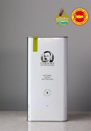 COĞRAFİ İŞARETLİ 2024-2025 ETHEM BEY NATÜREL SIZMA ZEYTİNYAĞI 5 LT TENEKE