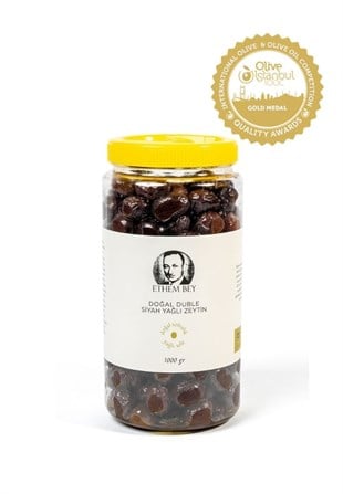 DOĞAL DUBLE SİYAH YAĞLI  ZEYTİN 1000 GR