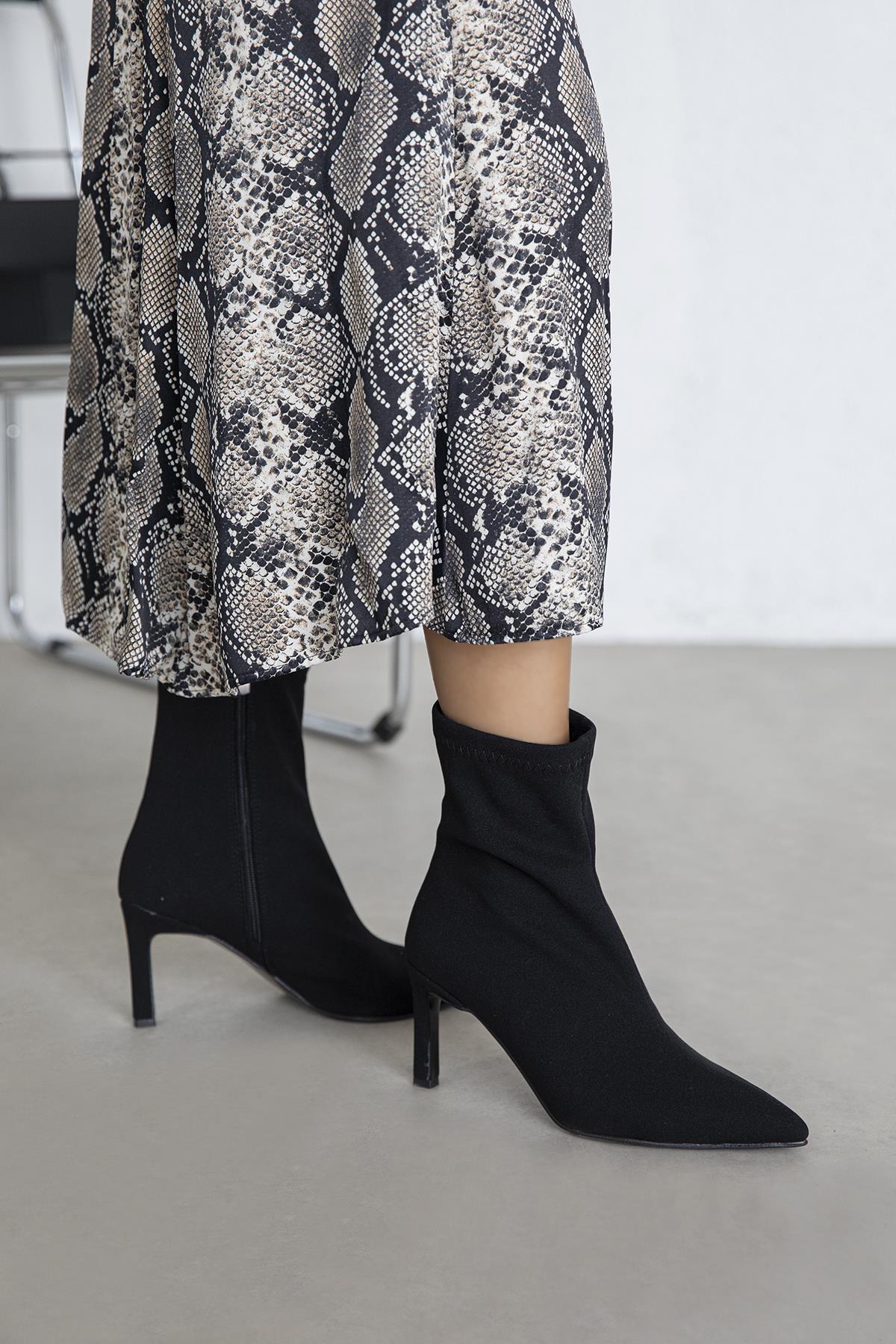 Erıca Kadın Streç Kumaş Bot Siyah