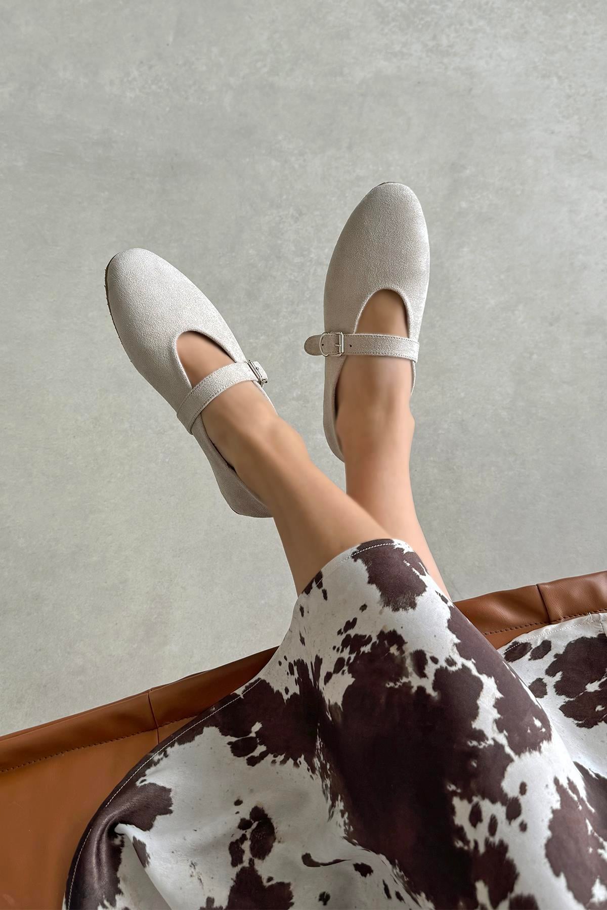 Jun Kadın  Süet Babet Bej