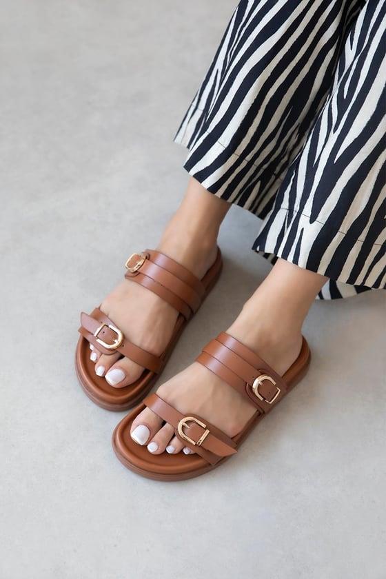 Keysi Kadın Toka Detay Günlük Konfor Terlik Taba