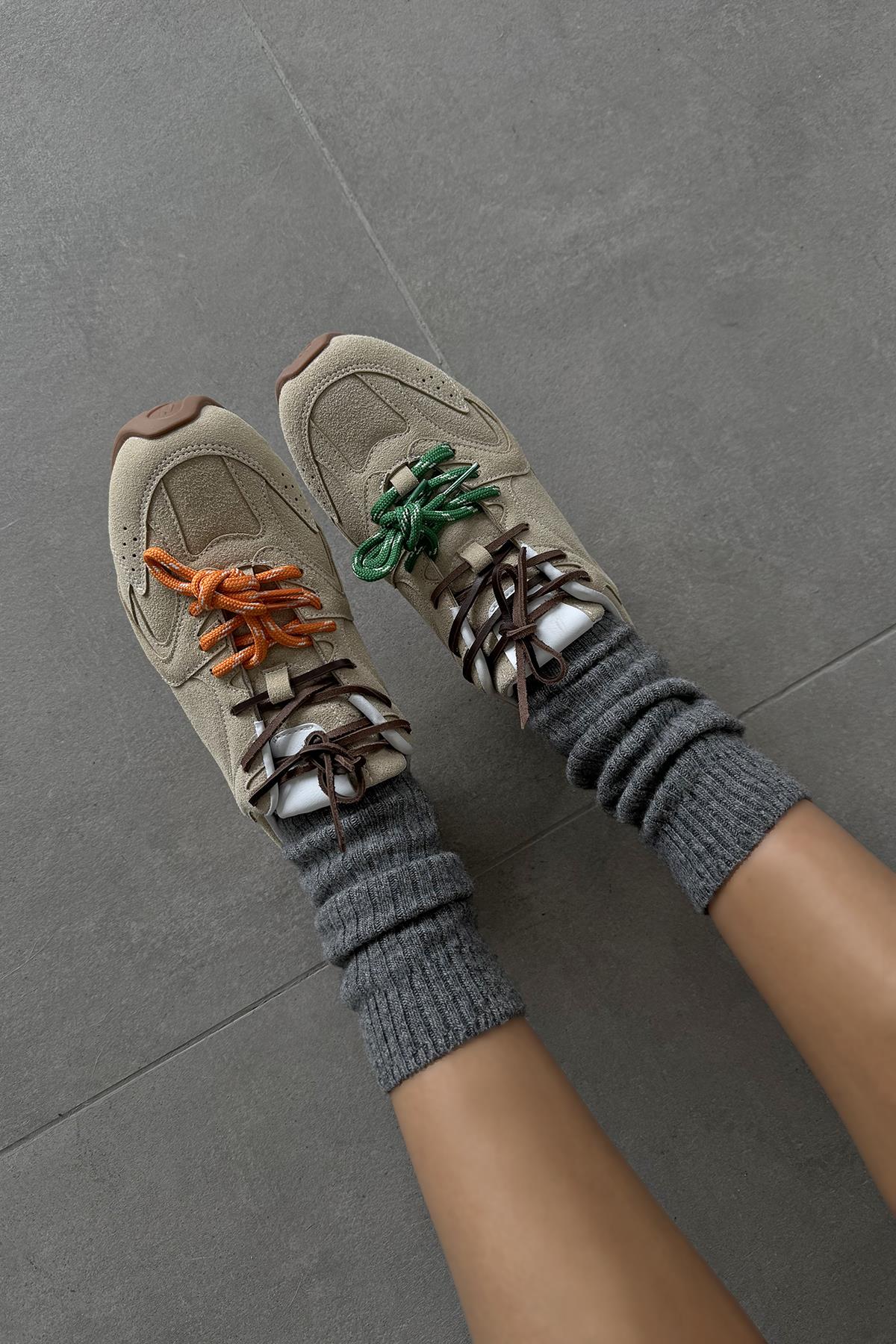 Lera Kadın  Süet Spor Ayakkabı Bej