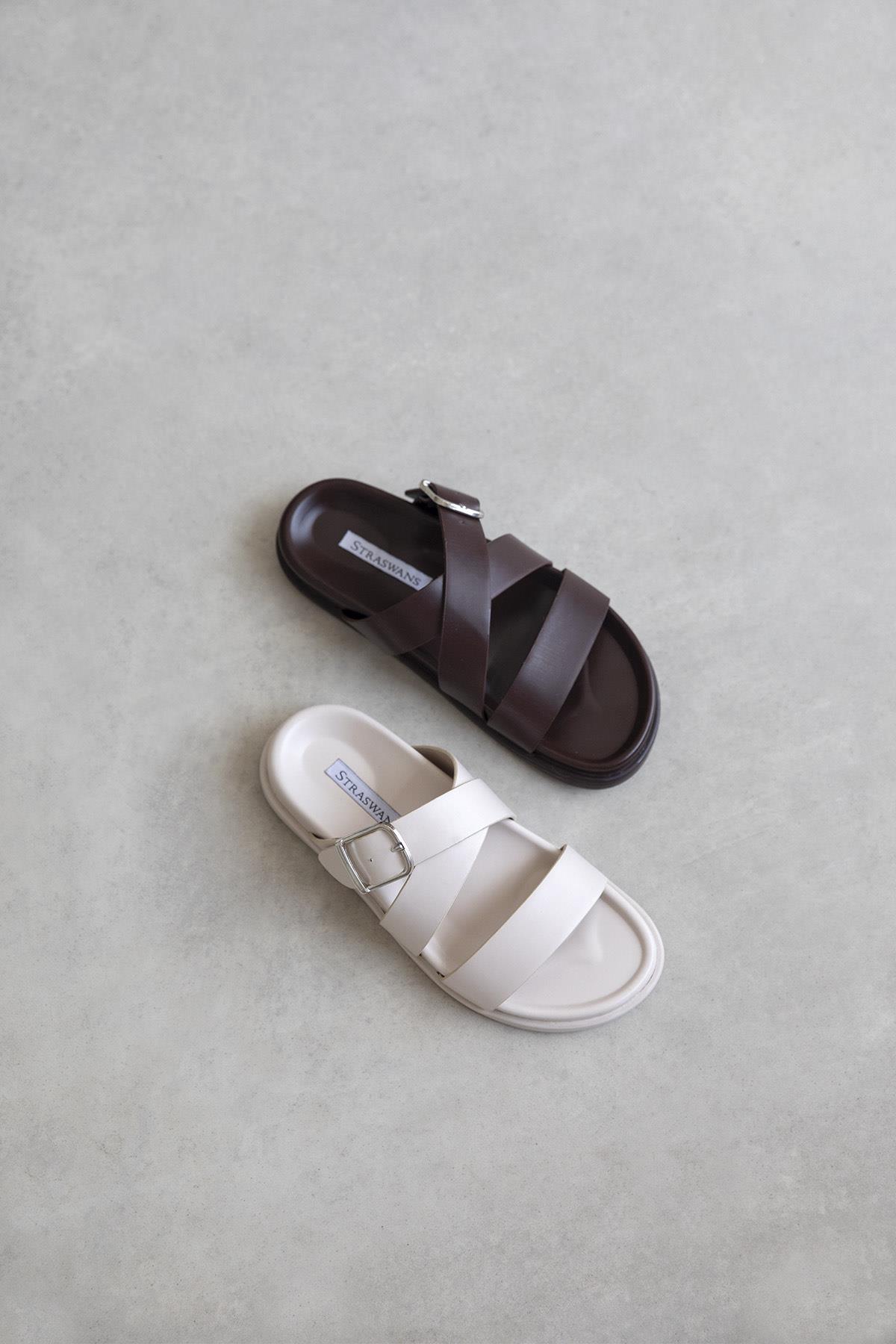 Norkys Kadın Toka Detay Günlük Konfor Terlik Bej