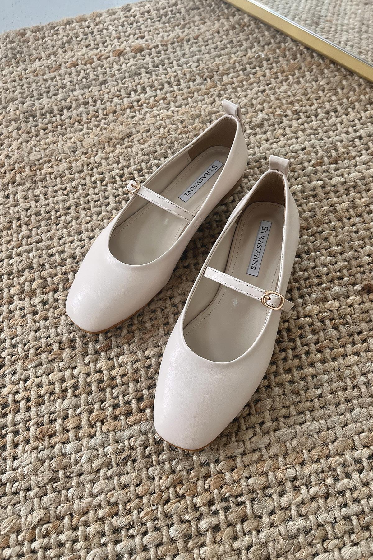 Smolder  Kadın  Kemer  Detay  Deri  Babet Bej