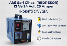 12 ve 24 Volt 25 Amper Redresör (Akü Şarj Cihazı) - 408