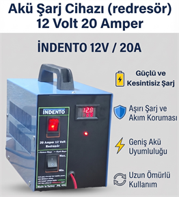 12 Volt 20 Amper Redresör (Akü Şarj Cihazı) - 405