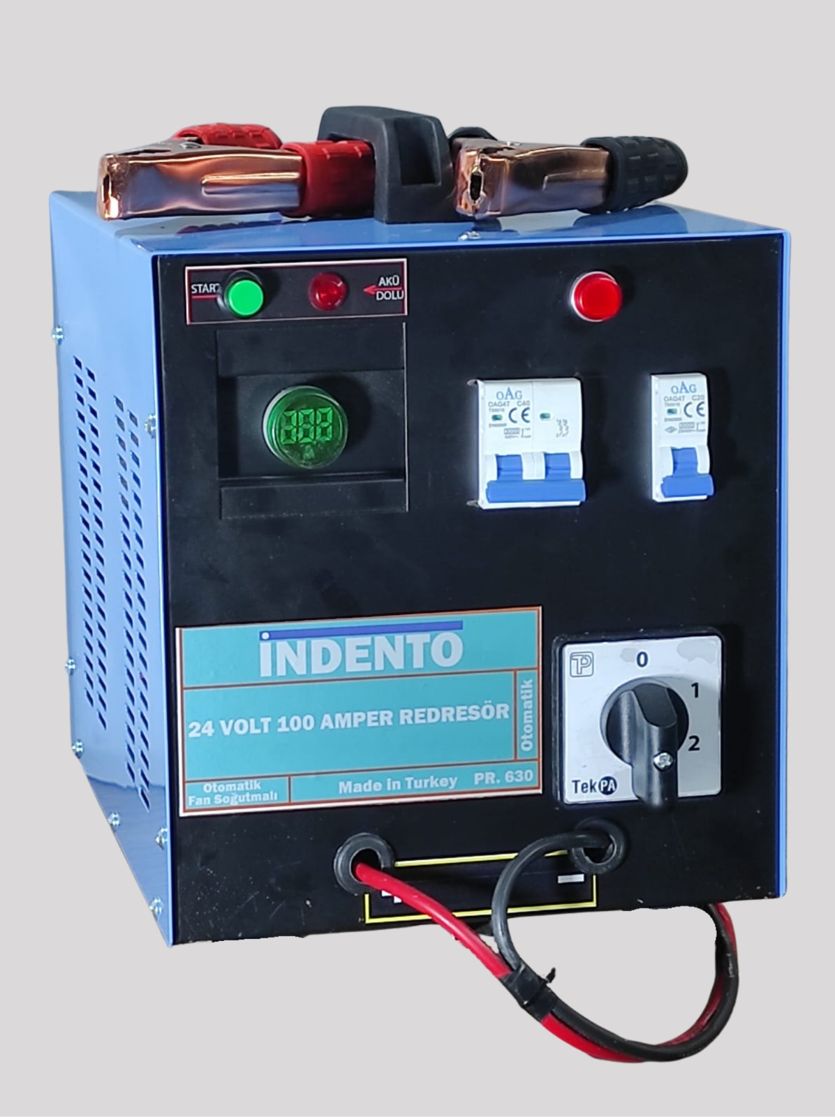 24 Volt 100 Amper Otomatik Akü Şarj Cihazı 