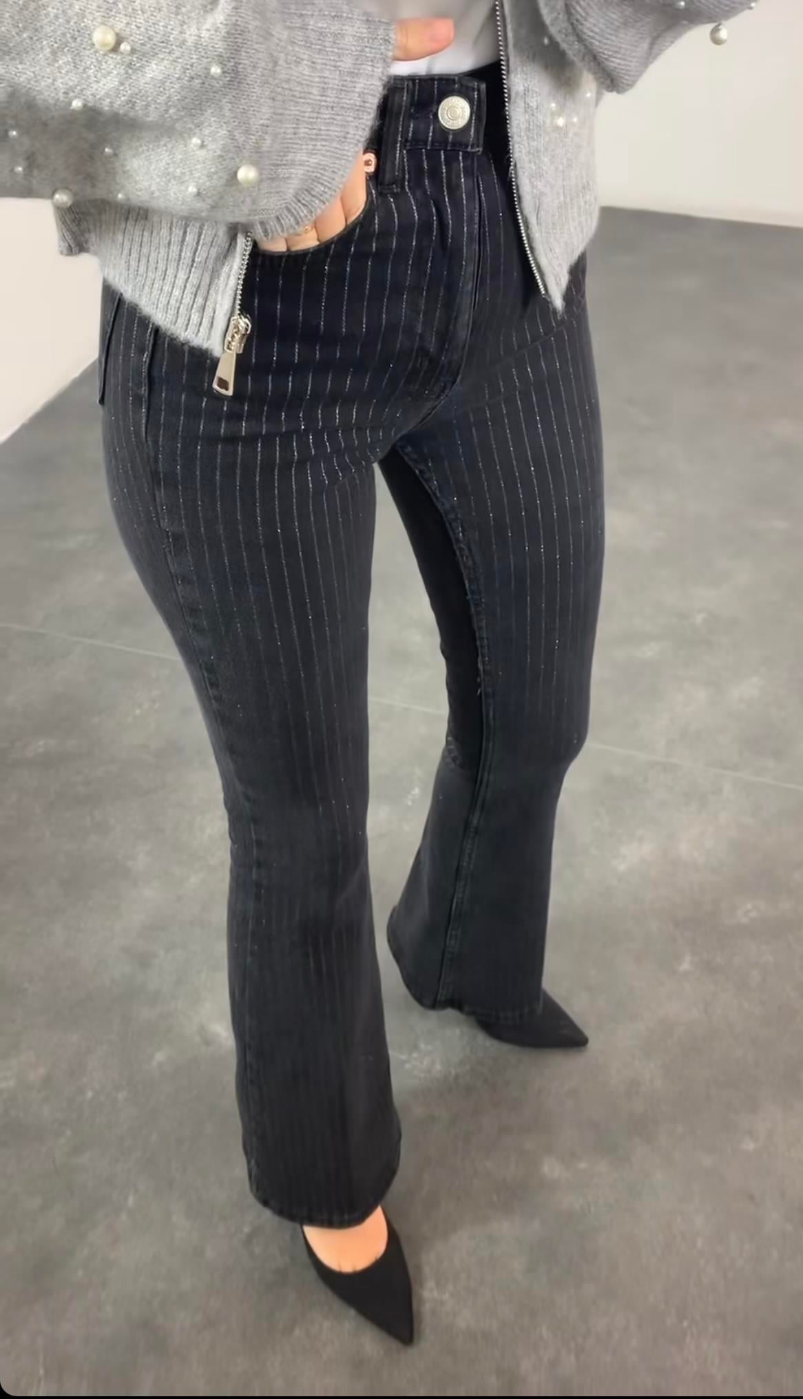 KADIN İSPANYOL FÜME SİMLİ JEANModa AkımıJean