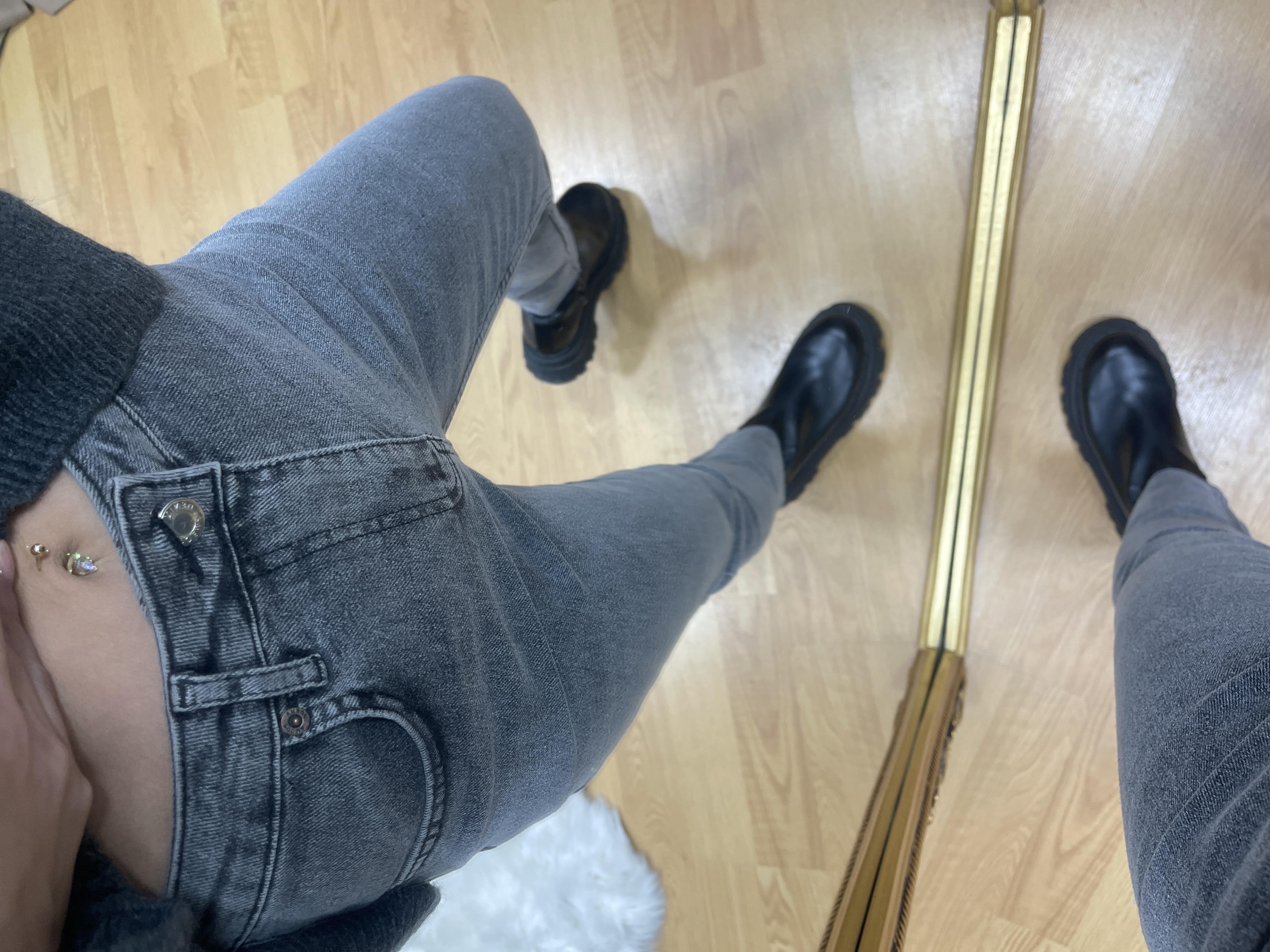 KADIN ANTRASIT BOYFIT JEAN Moda AkımıJean