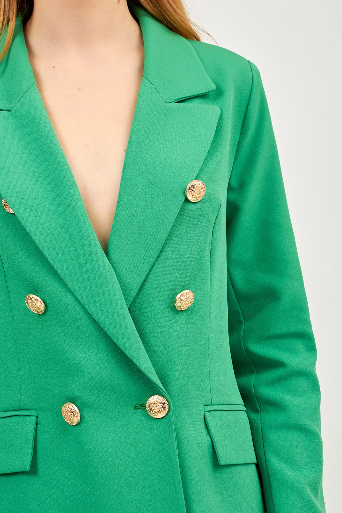 Kadın Benetton Yeşili Pantolon Ceket Takım
