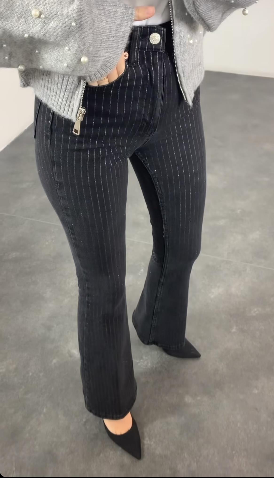 KADIN İSPANYOL FÜME SİMLİ JEANModa AkımıJean