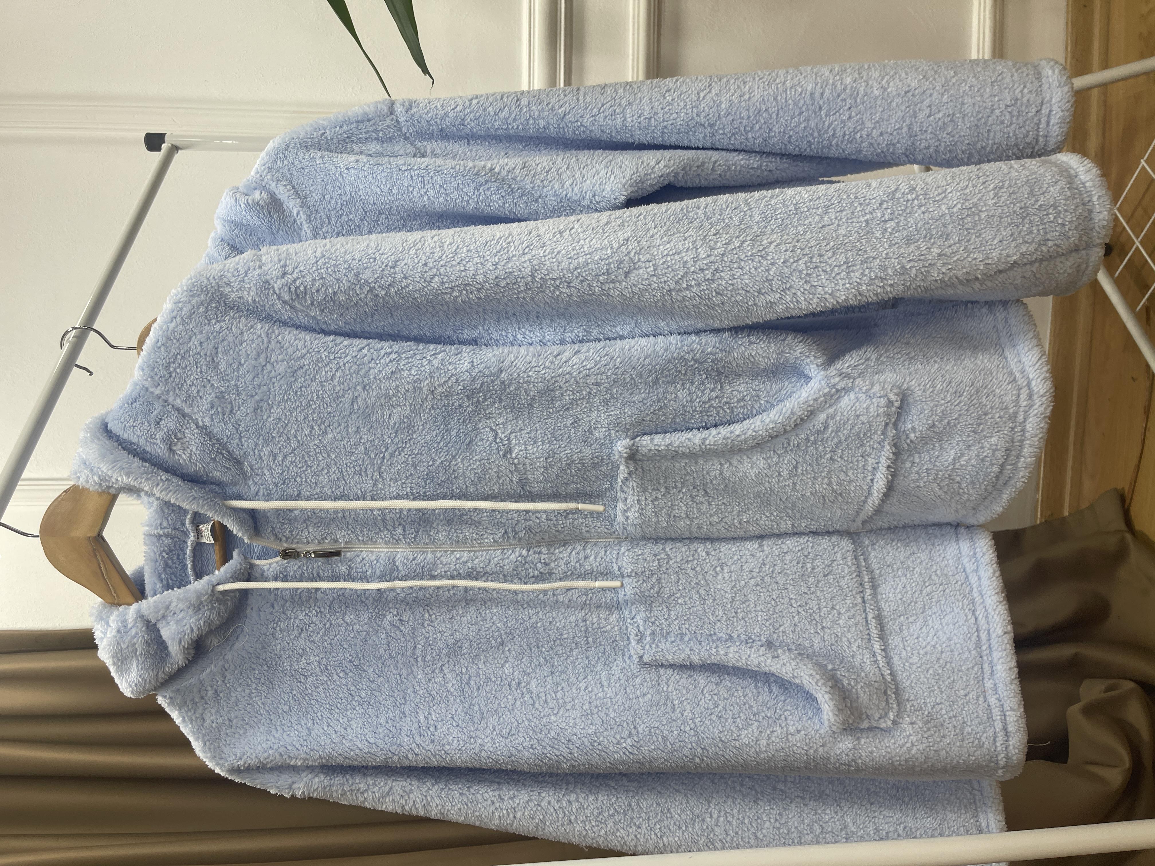 Unisex BEBE MAVİ PELUŞ HIRKA Moda AkımıHırka