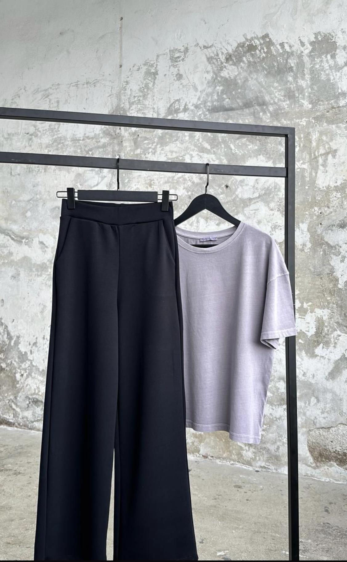 Yüksek Bel Oysho Kumaş Palazzo Pantolon Moda AkımıPantolon