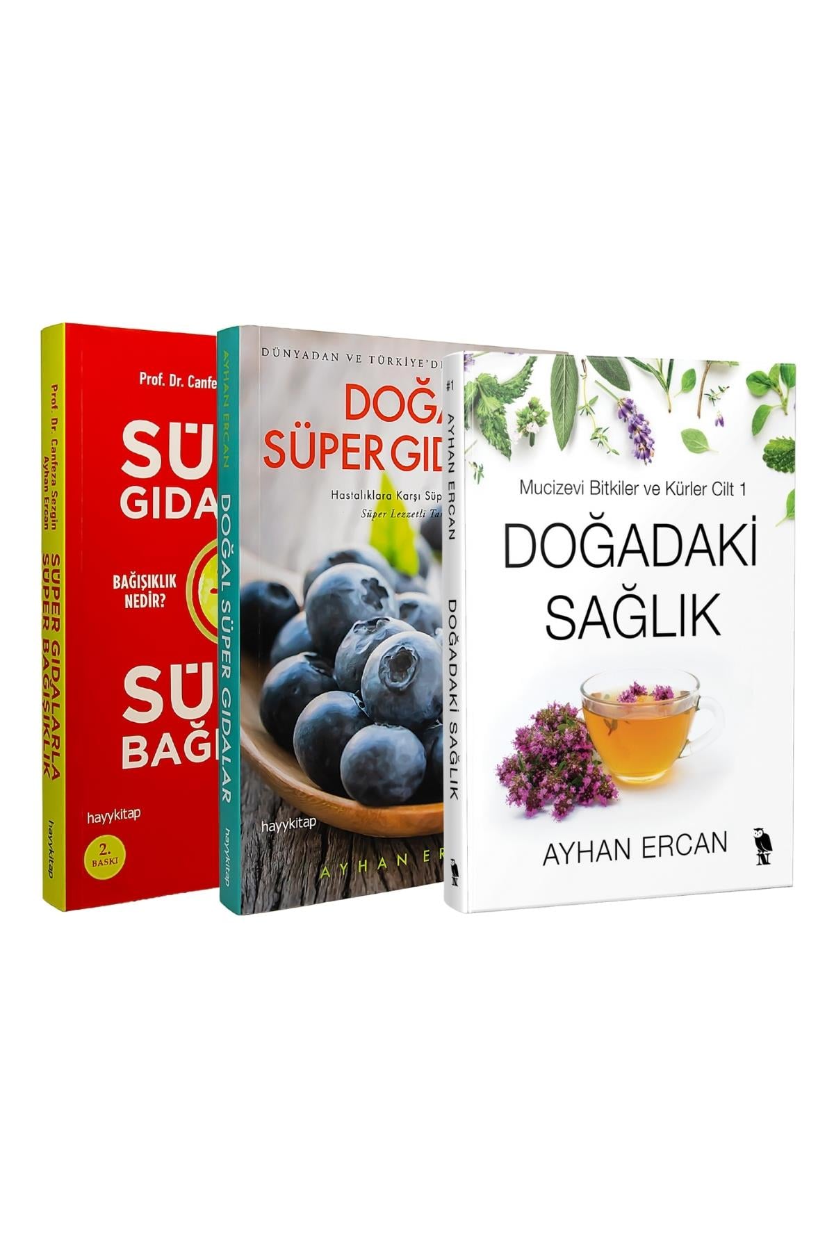 3'lü Kitap Seti (Doğal Süper Gıdalar & Süper Gıdalarla Süper Bağışıklık & Mucizevi Bitkiler ve Kürler)