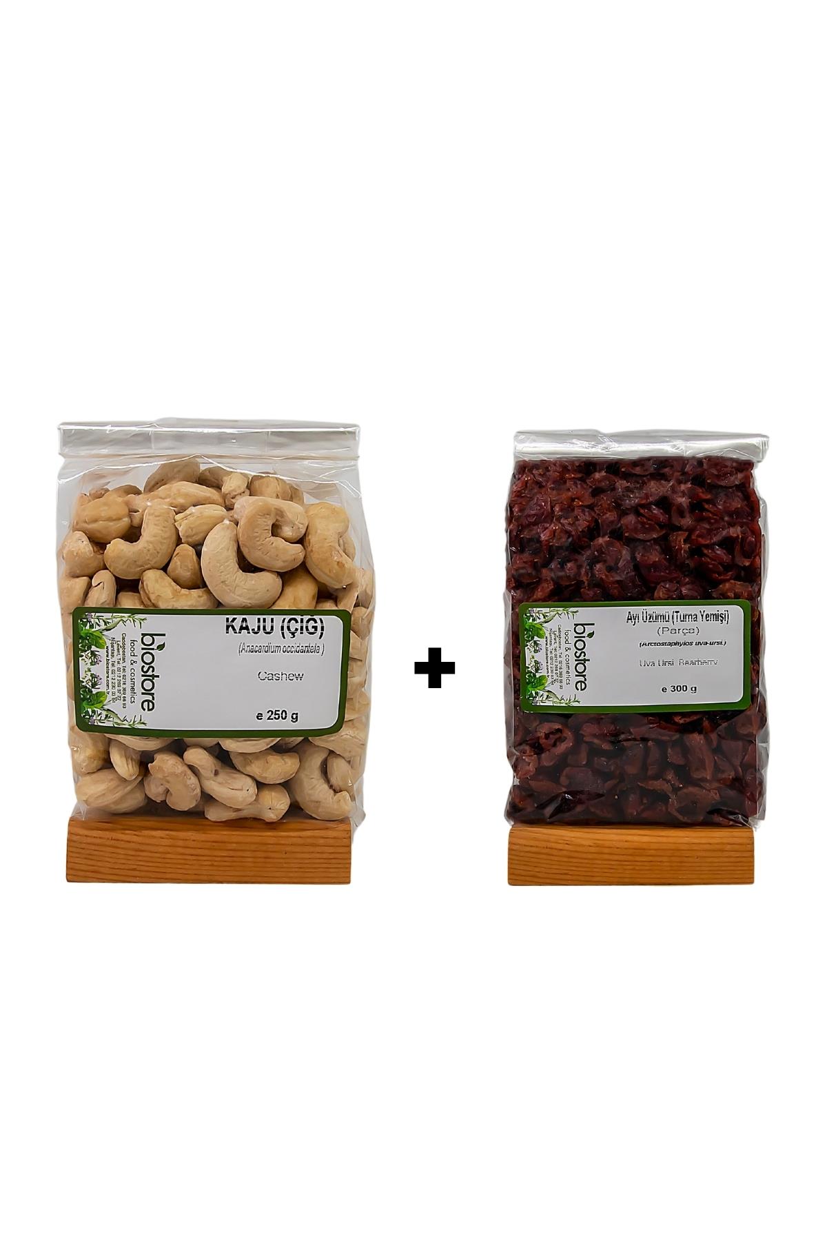 BioStore Enerji Paketi  (Bütün Turna Yemişi 300g - Çiğ Kaju 250g)