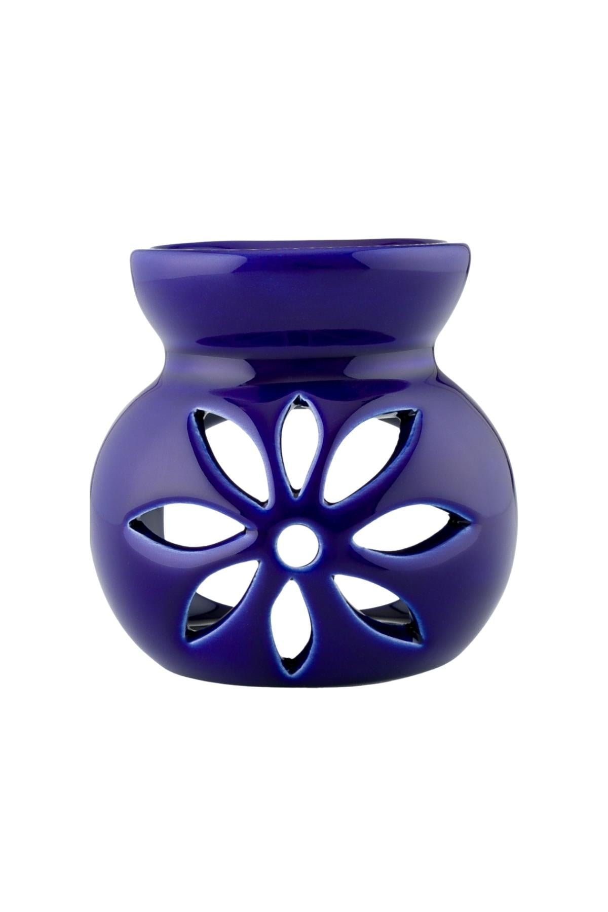 Mor Lotus Seramik Buhurdanlık