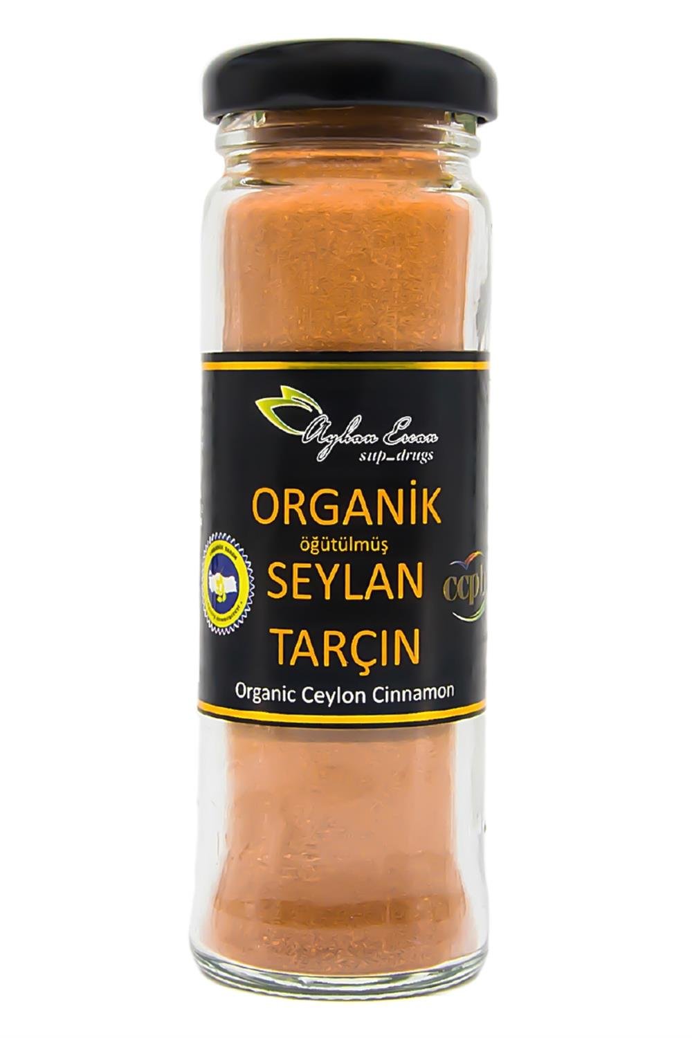 Öğütülmüş Organik Seylan Tarçını 40 G