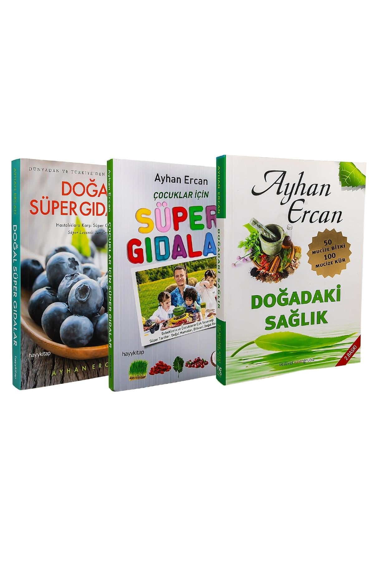 3'lü Kitap Set - Doğal Supergıdalar & Çocuklar için Supergıdalar & Doğadaki Sağlık