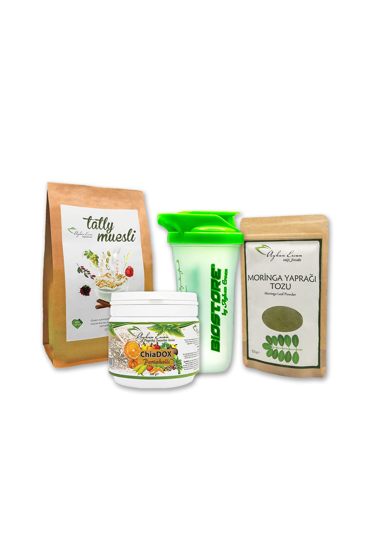 BAHARA HOŞGELDİN SEPETİ Chiadox Portakal-Moringa Çayı-Tatly Müsli (Shaker Hediyeli)