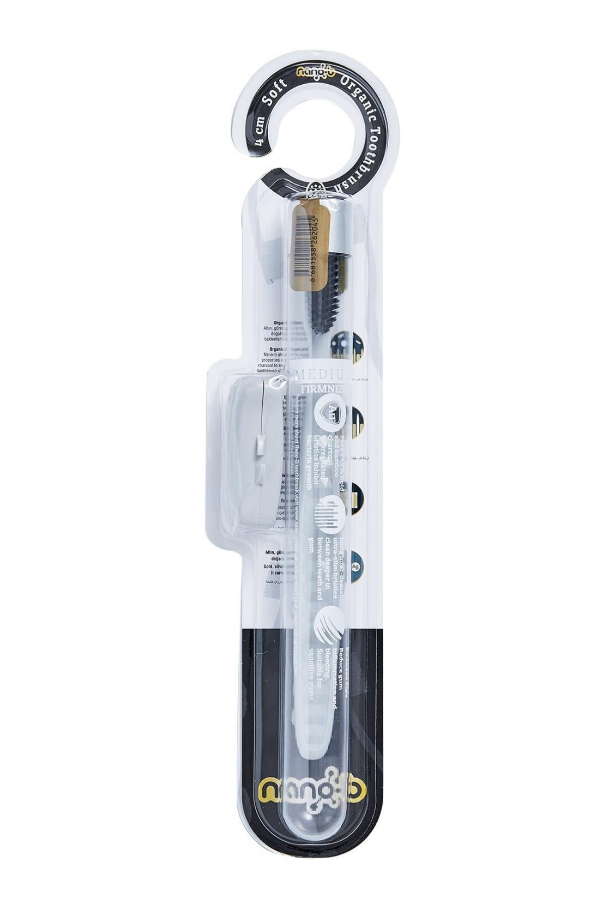Bambu Kömürü Organik Diş Fırçası 4 Cm