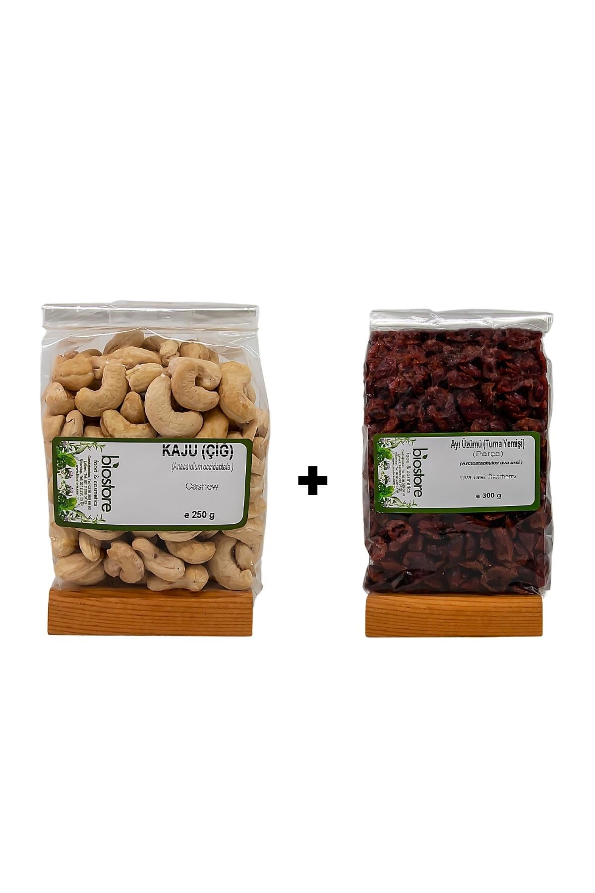 BioStore Enerji Paketi  (Bütün Turna Yemişi 300g - Çiğ Kaju 250g)