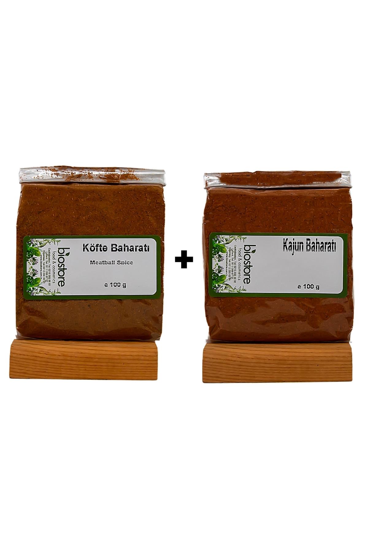 BioStore Güney Baharat İkilisi (Kajun Baharatı 100g - Köfte Baharatı 100g)